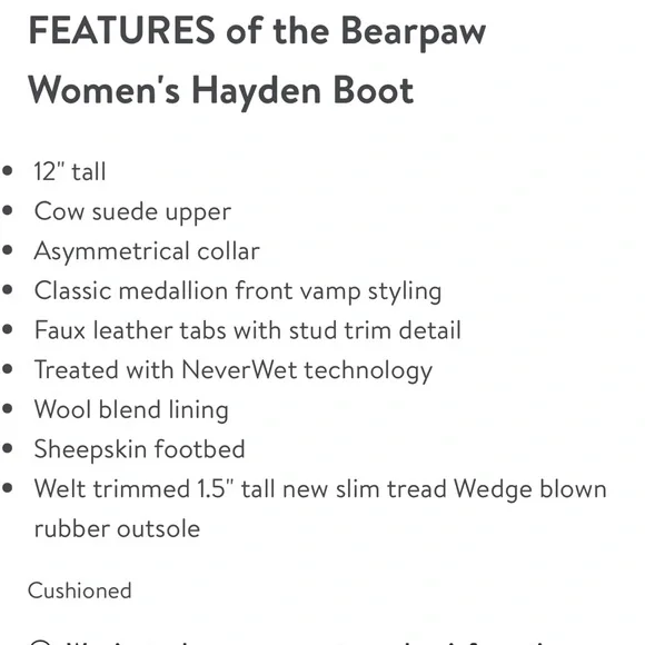BearPaw Hayden hickory ll cow suede wedge boot - Picture 11 of 12